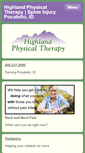 Mobile Screenshot of highlandtherapy.com