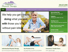 Tablet Screenshot of highlandtherapy.com
